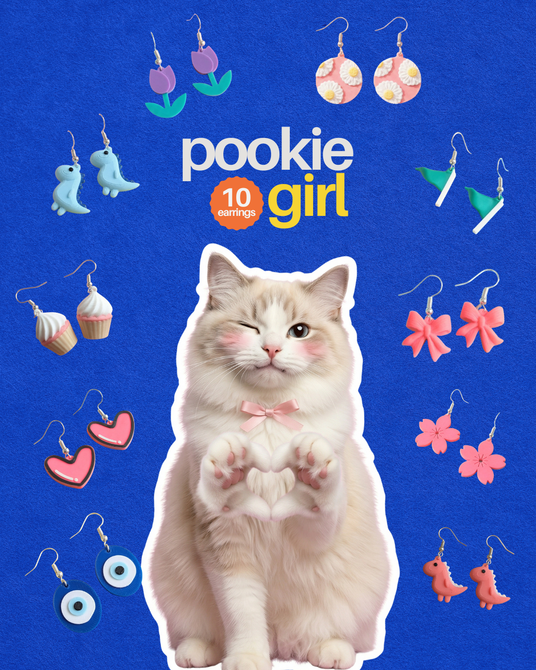 Pookie Girl 10 Earrings Bundle