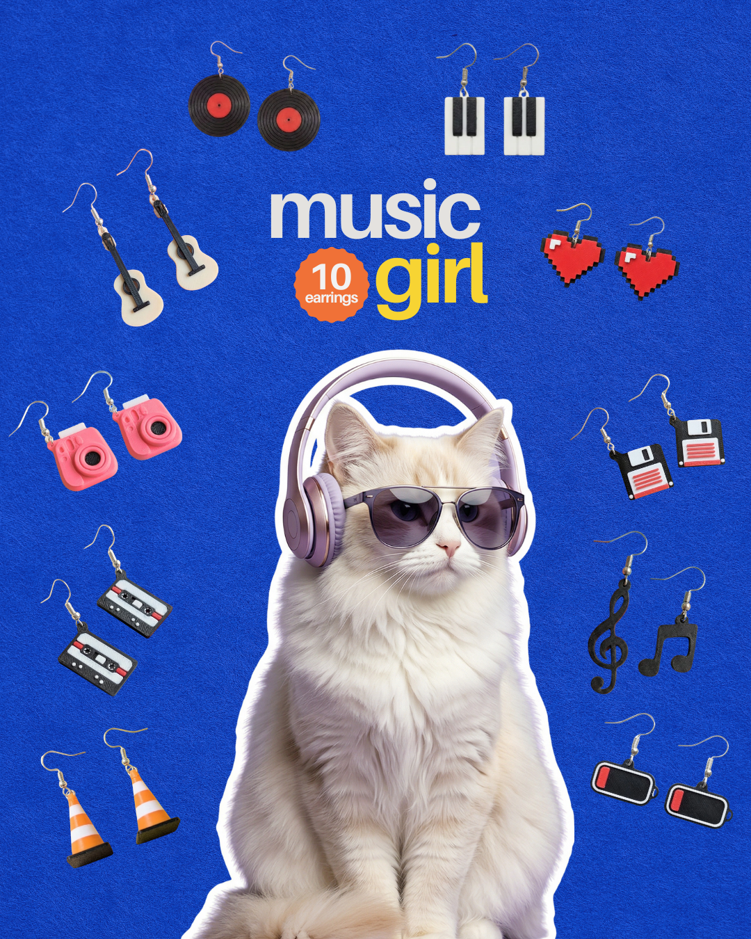 Music Girl 10 Earrings Bundle