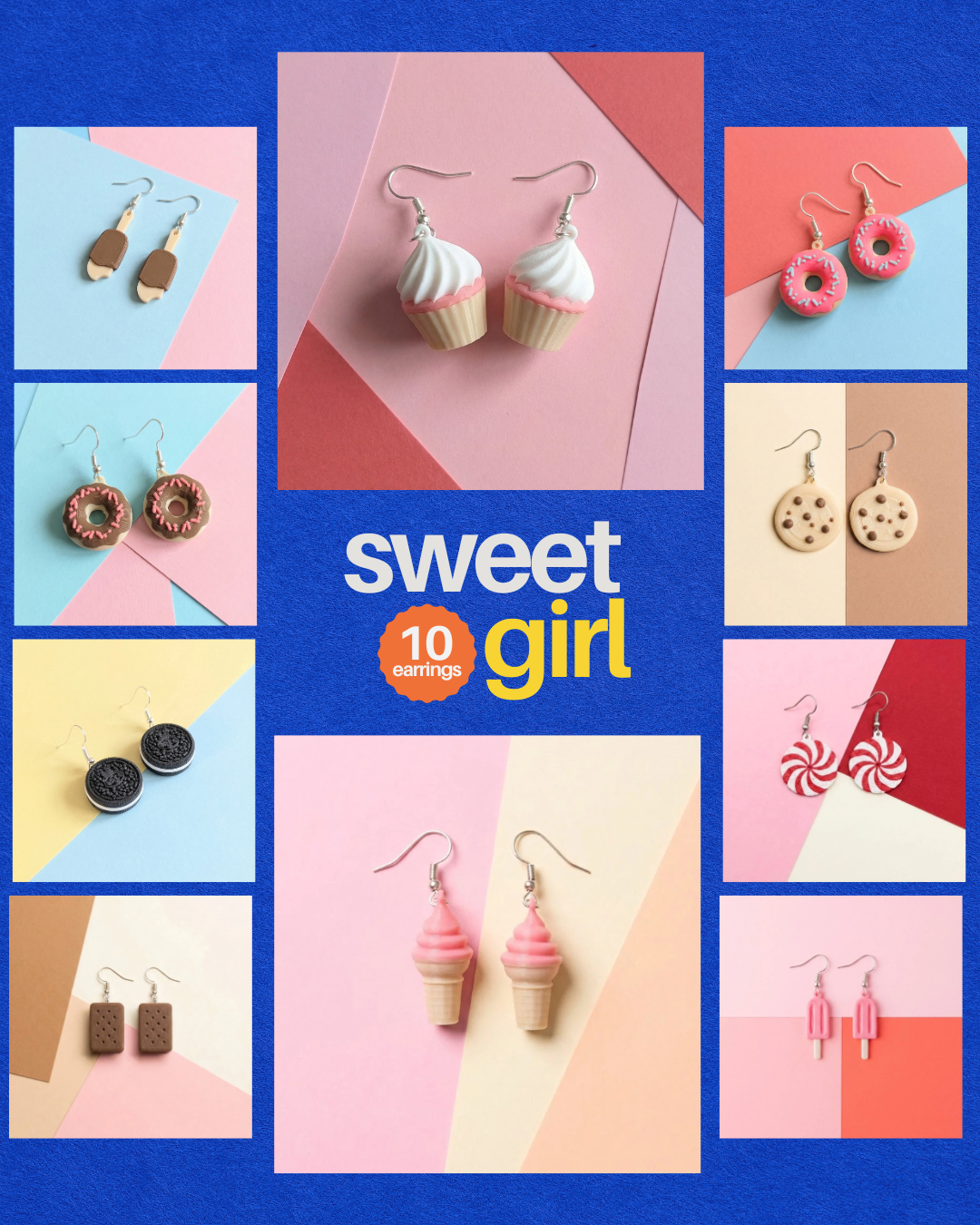 Sweet Girl 10 Earrings Bundle