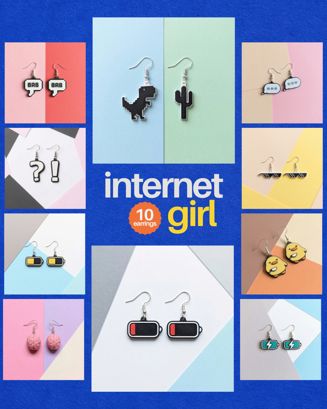 Internet Girl 10 Earrings Bundle