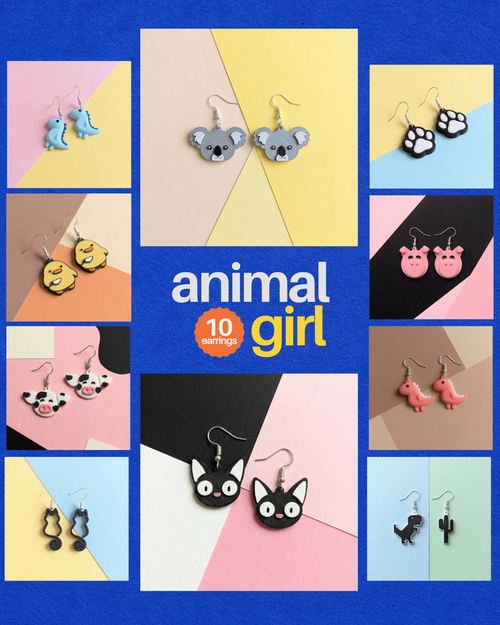 Animal Girl 10 Earrings Bundle