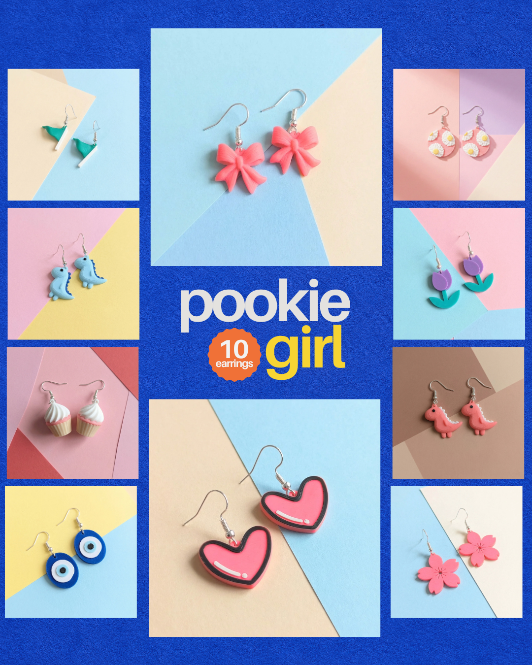 Pookie Girl 10 Earrings Bundle