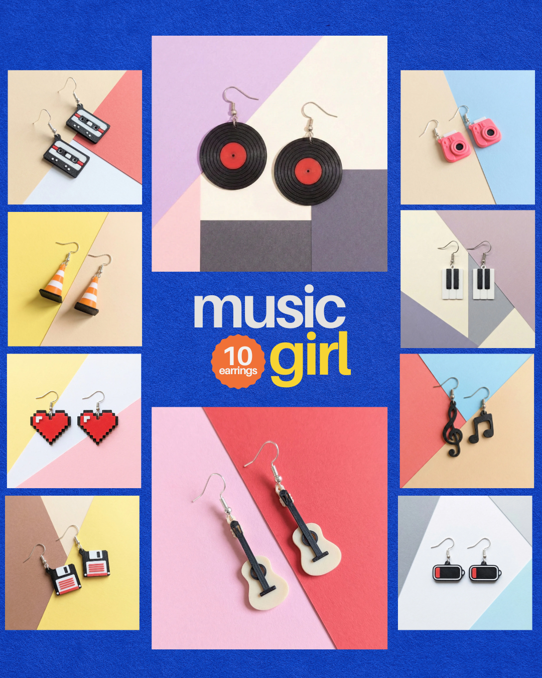 Music Girl 10 Earrings Bundle