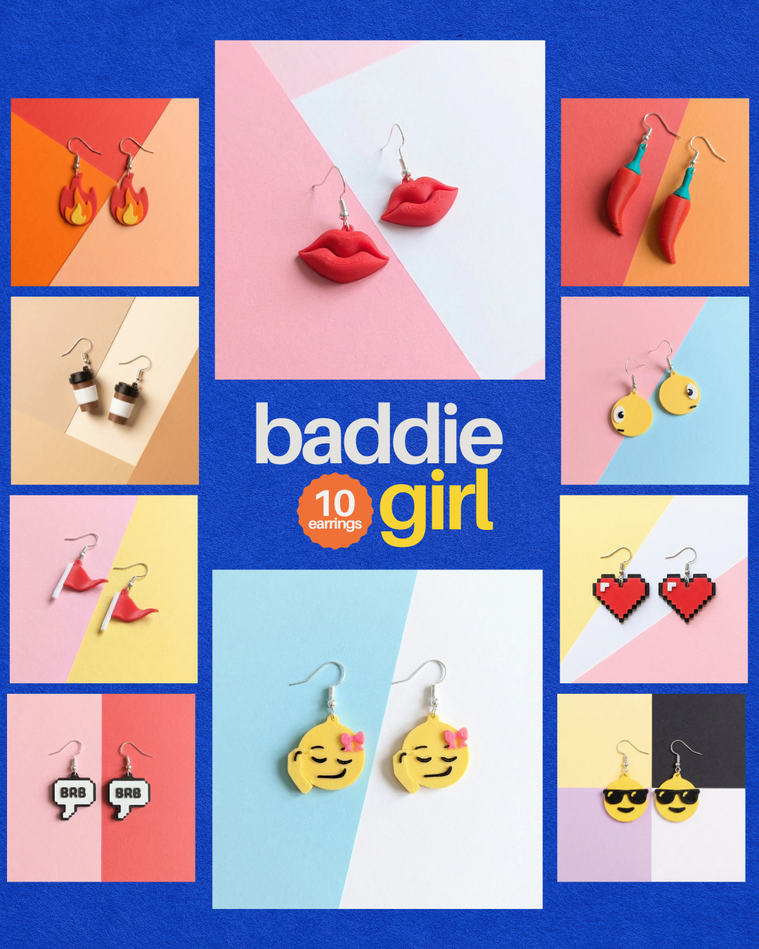Baddie Girl 10 Earrings Bundle