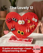 Valentine's Special - Heart Keep Earring Display & Earring Set