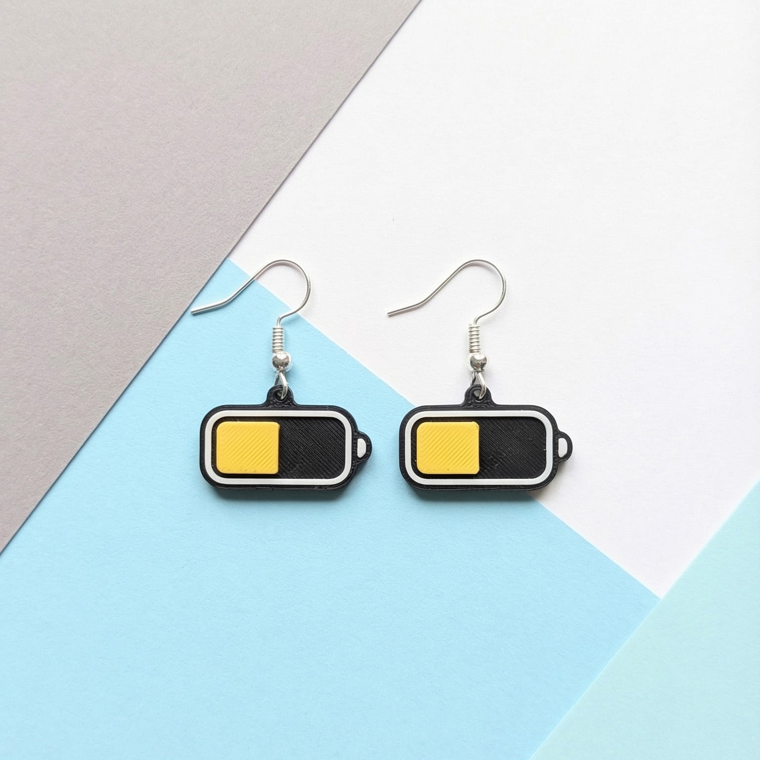50% Battery Earrings