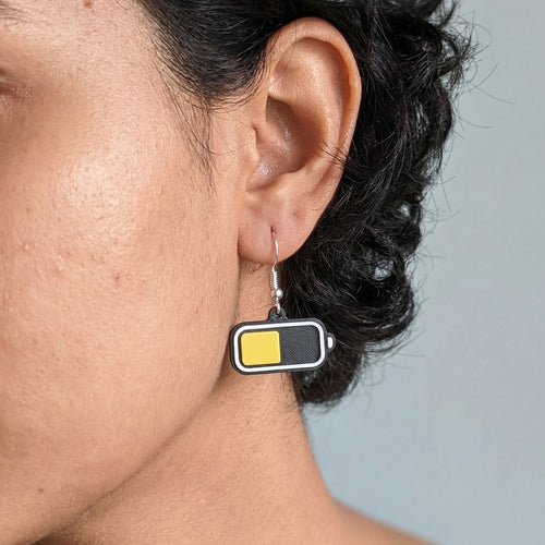 50% Battery Earrings