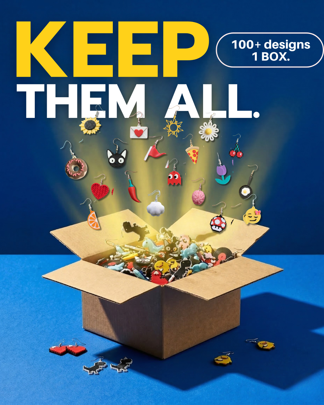 KEEP em all - 100 Earrings Gift Bundle Pack