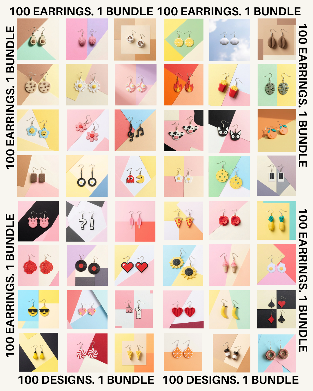 KEEP em all - 100 Earrings Gift Bundle Pack