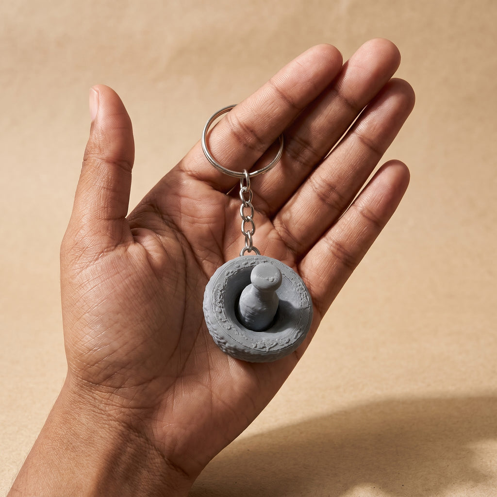 Aattu Ural Keychain (Traditional Grinder)