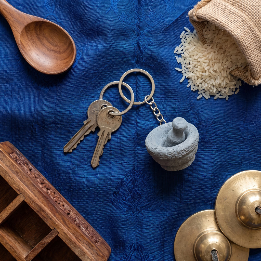 Aattu Ural Keychain (Traditional Grinder)