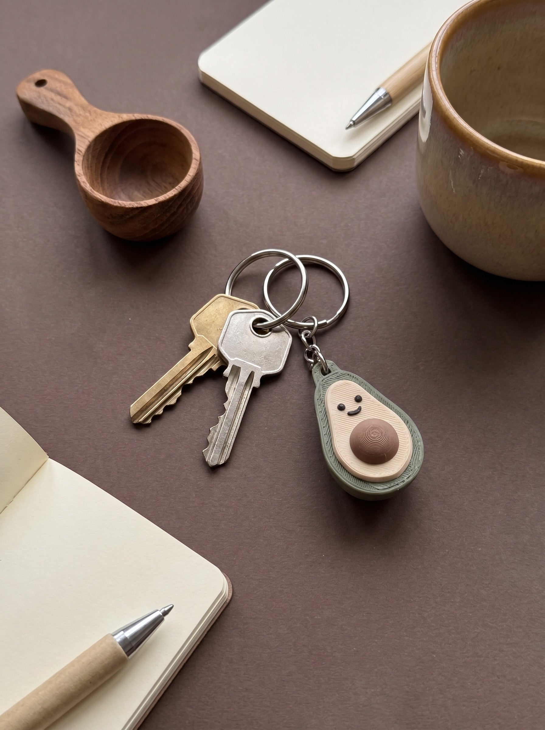 Avocado Keychain