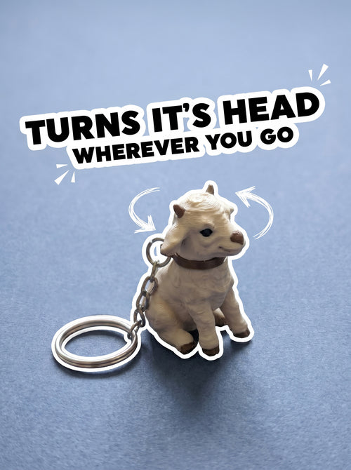 Baby Goat Keychain
