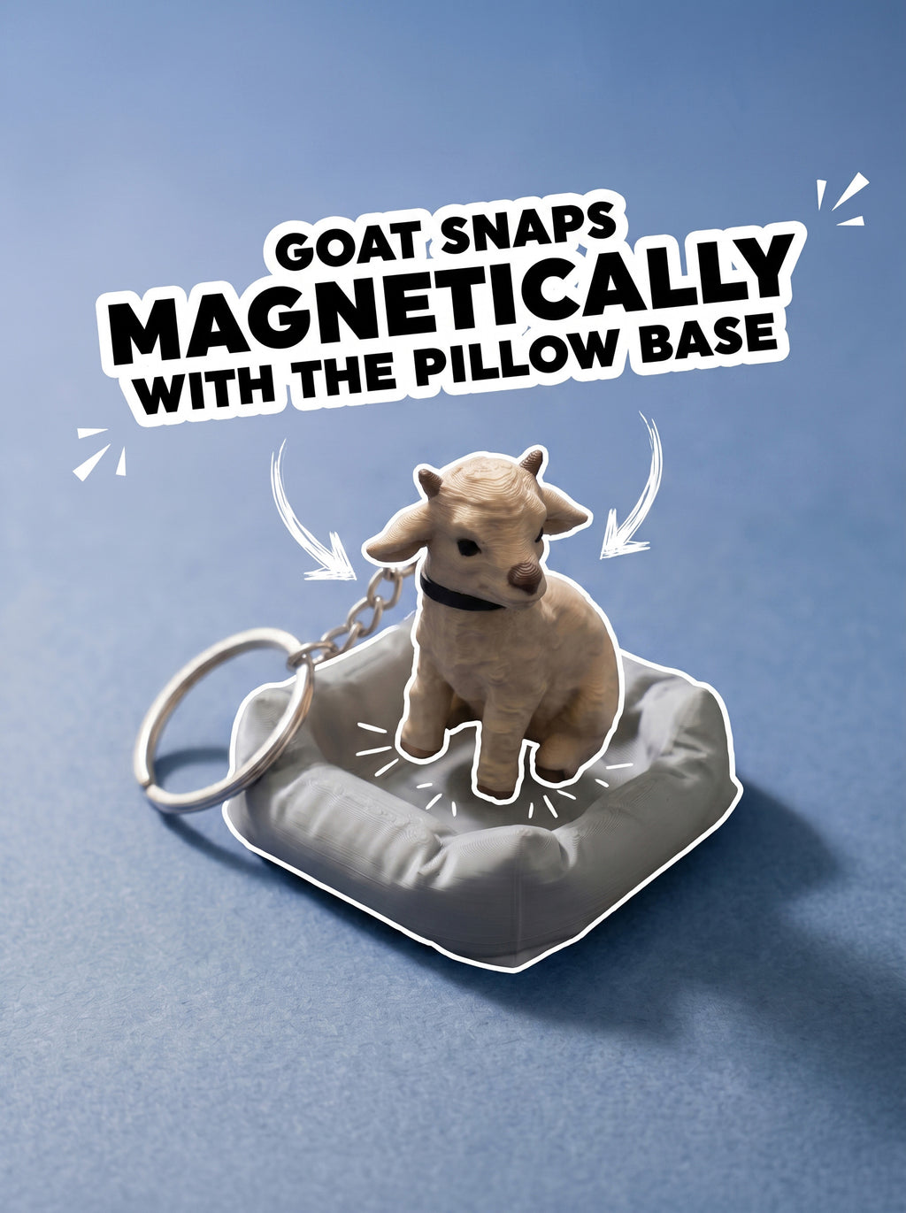 Baby Goat Keychain