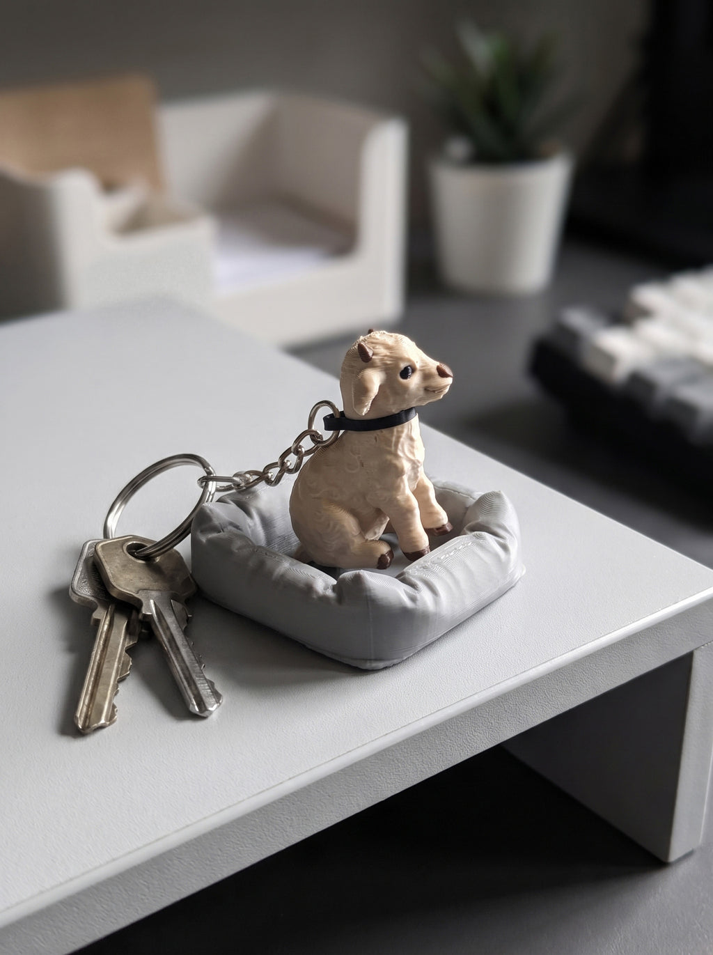 Baby Goat Keychain
