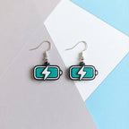 Full Charged Battery Earrings