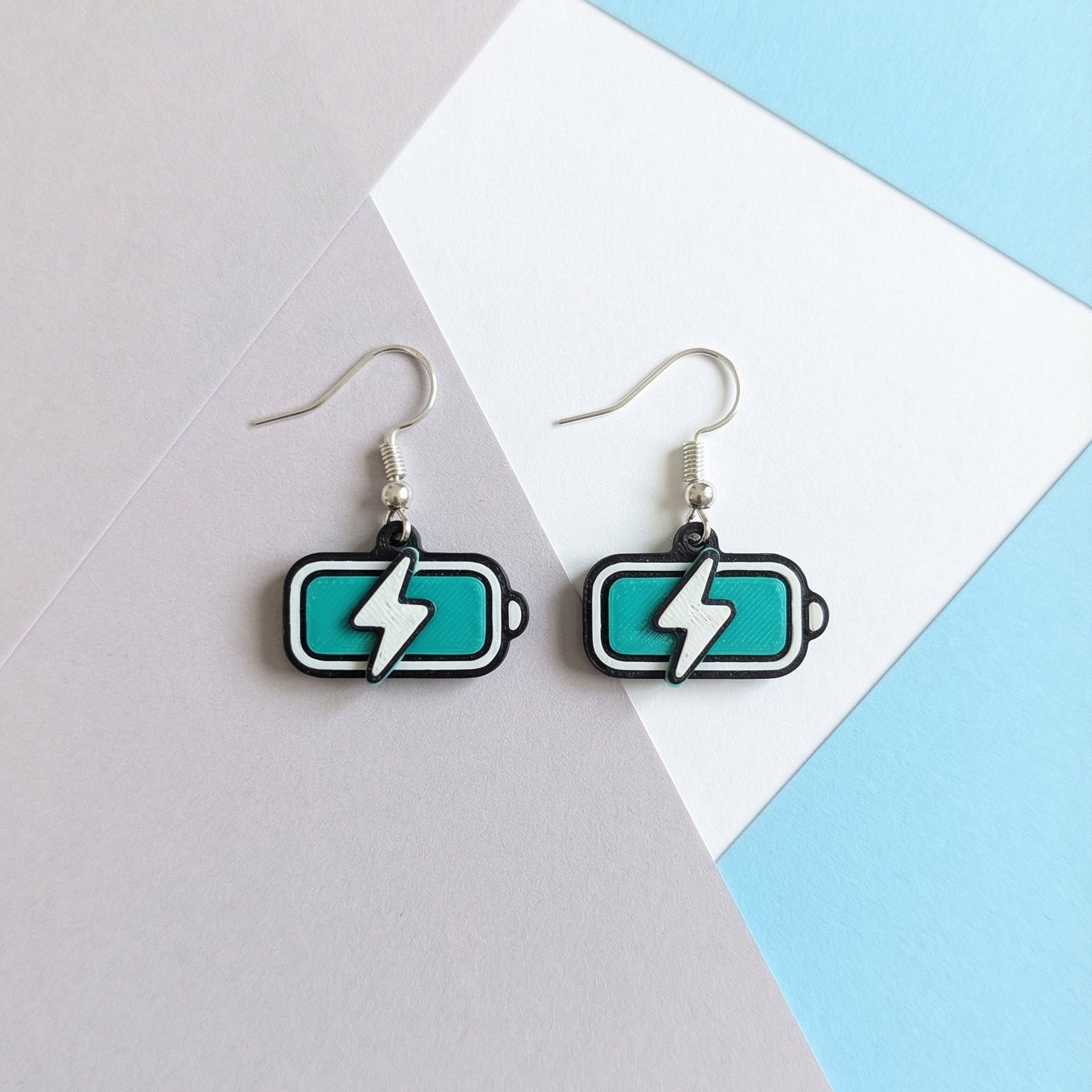 Full Charged Battery Earrings