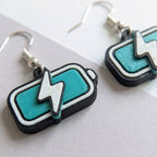 Full Charged Battery Earrings