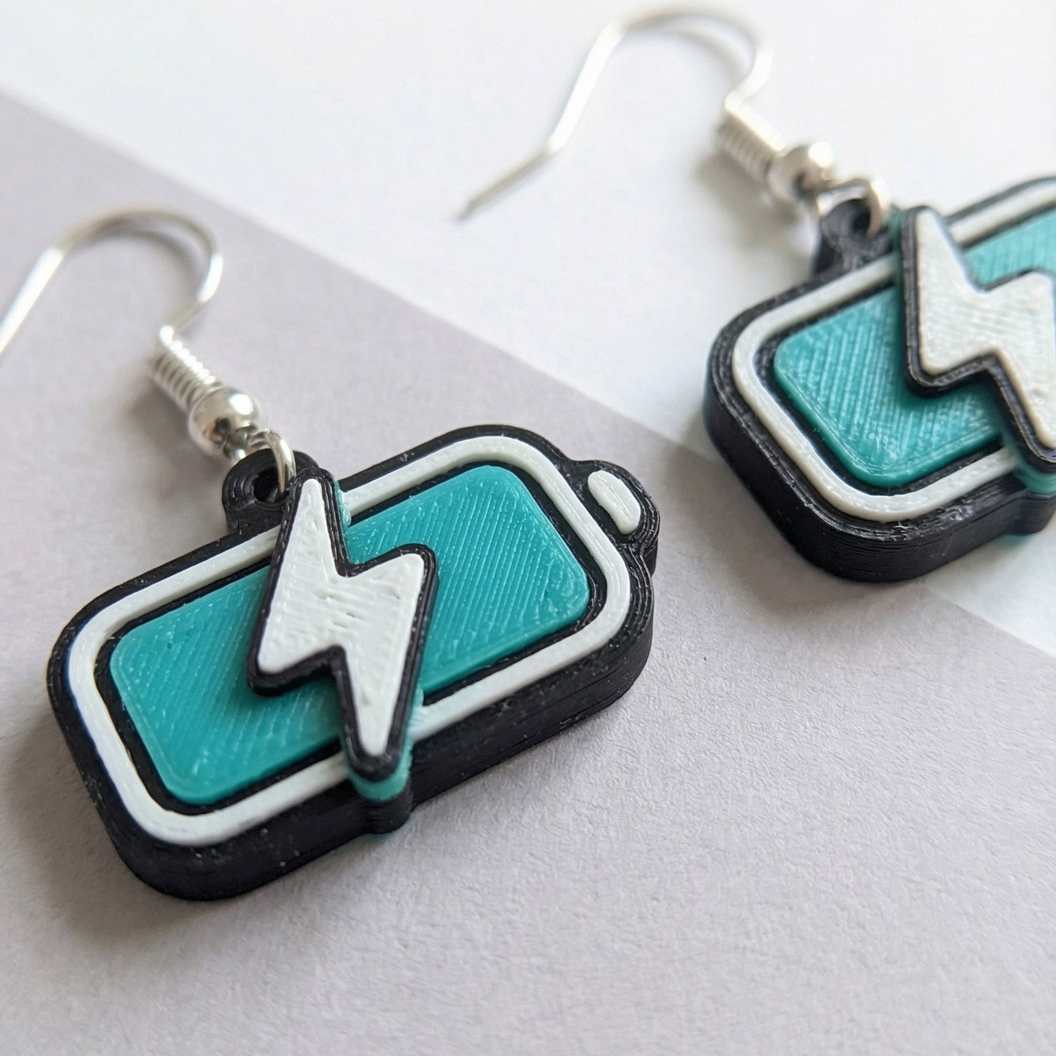 Full Charged Battery Earrings