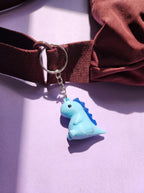 Blue Cute Dino Keychain