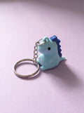 Blue Cute Dino Keychain