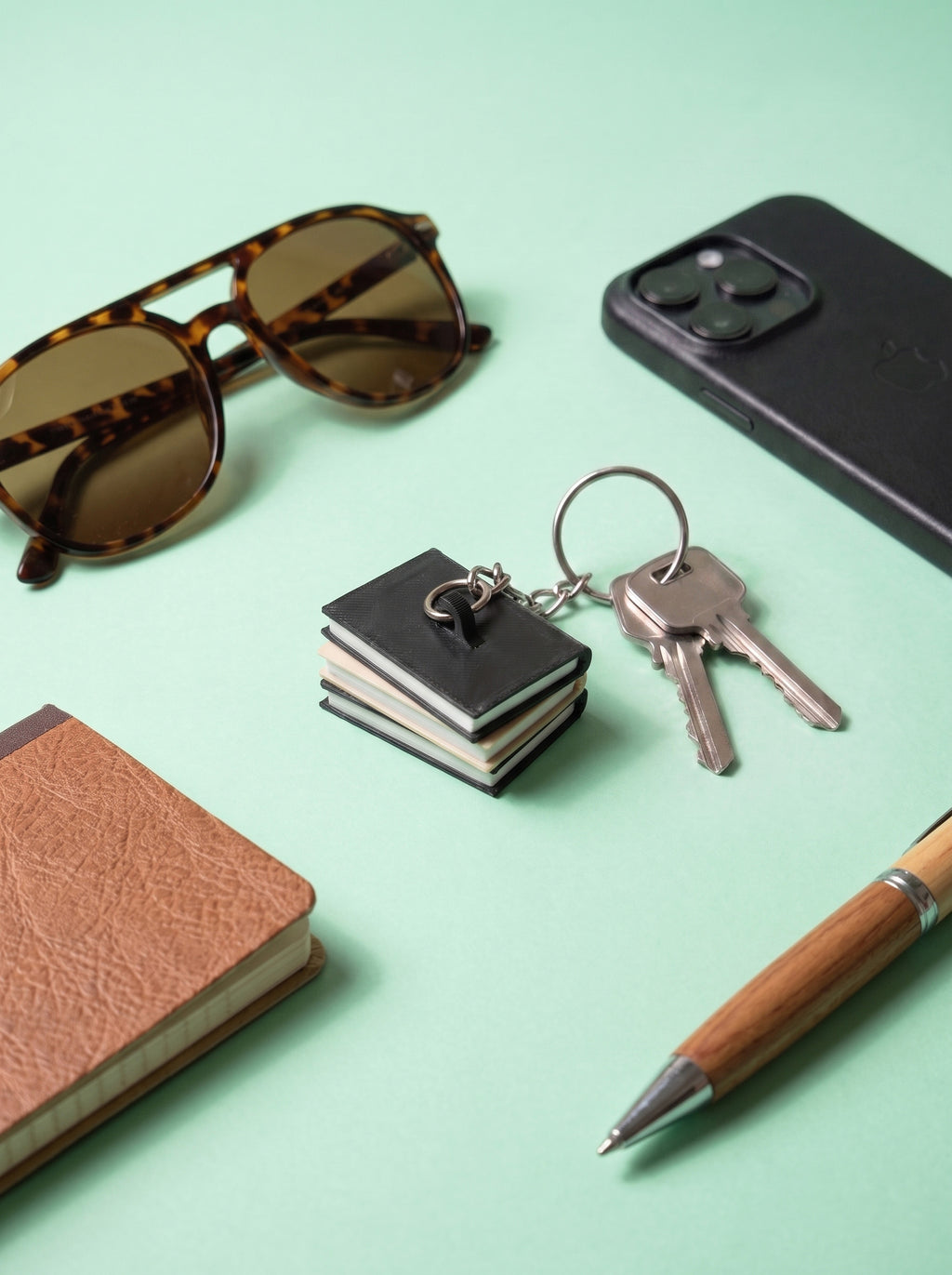 Bookworm Keychain