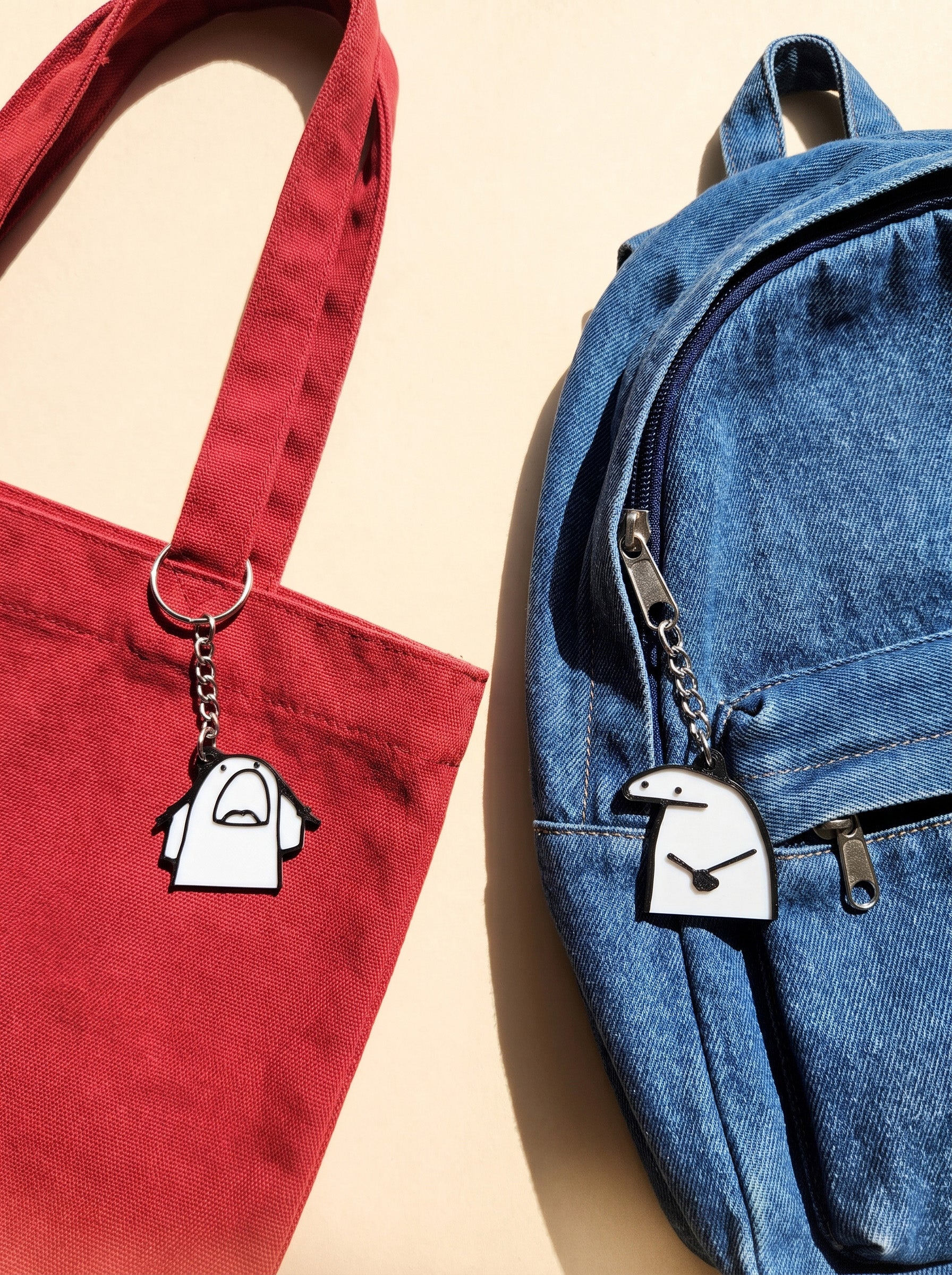 Chaotic Couple Flork Keychains