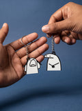 Chaotic Couple Flork Keychains