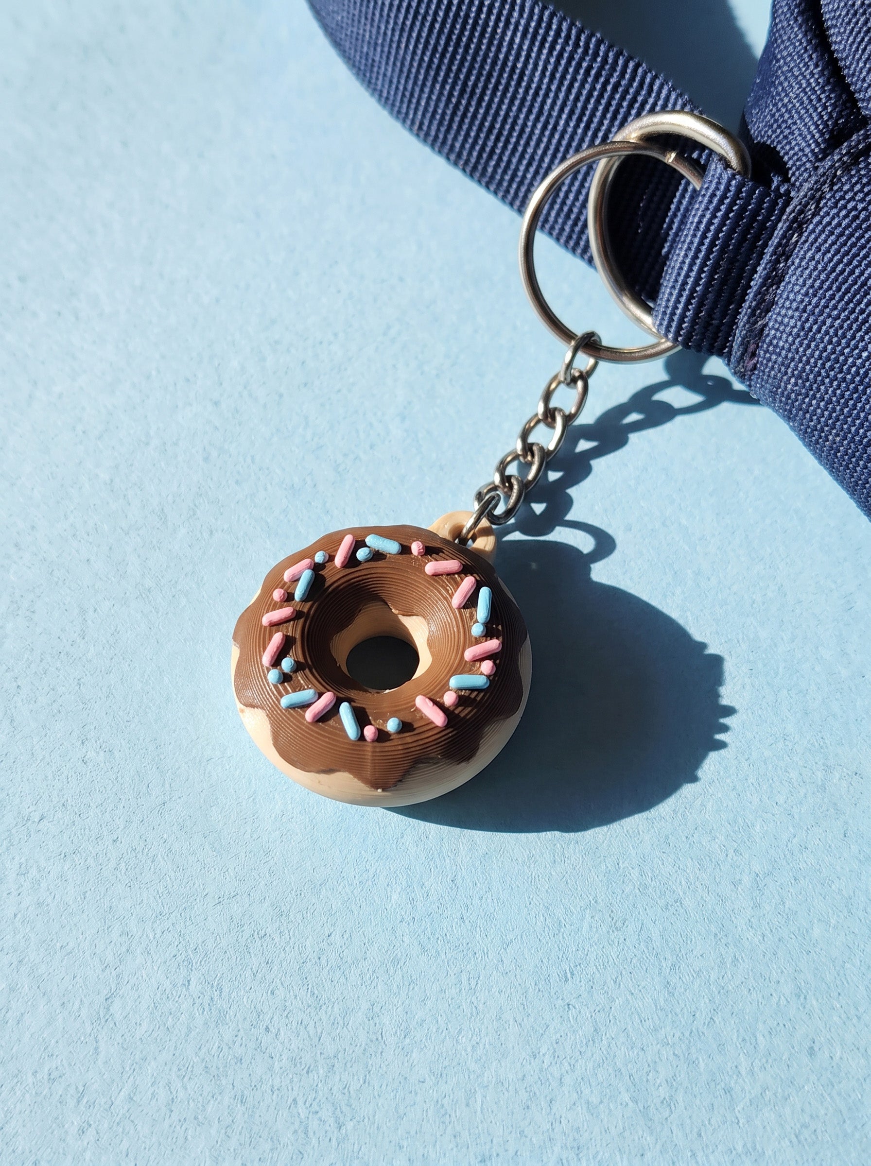 Chocolate Donut Keychain