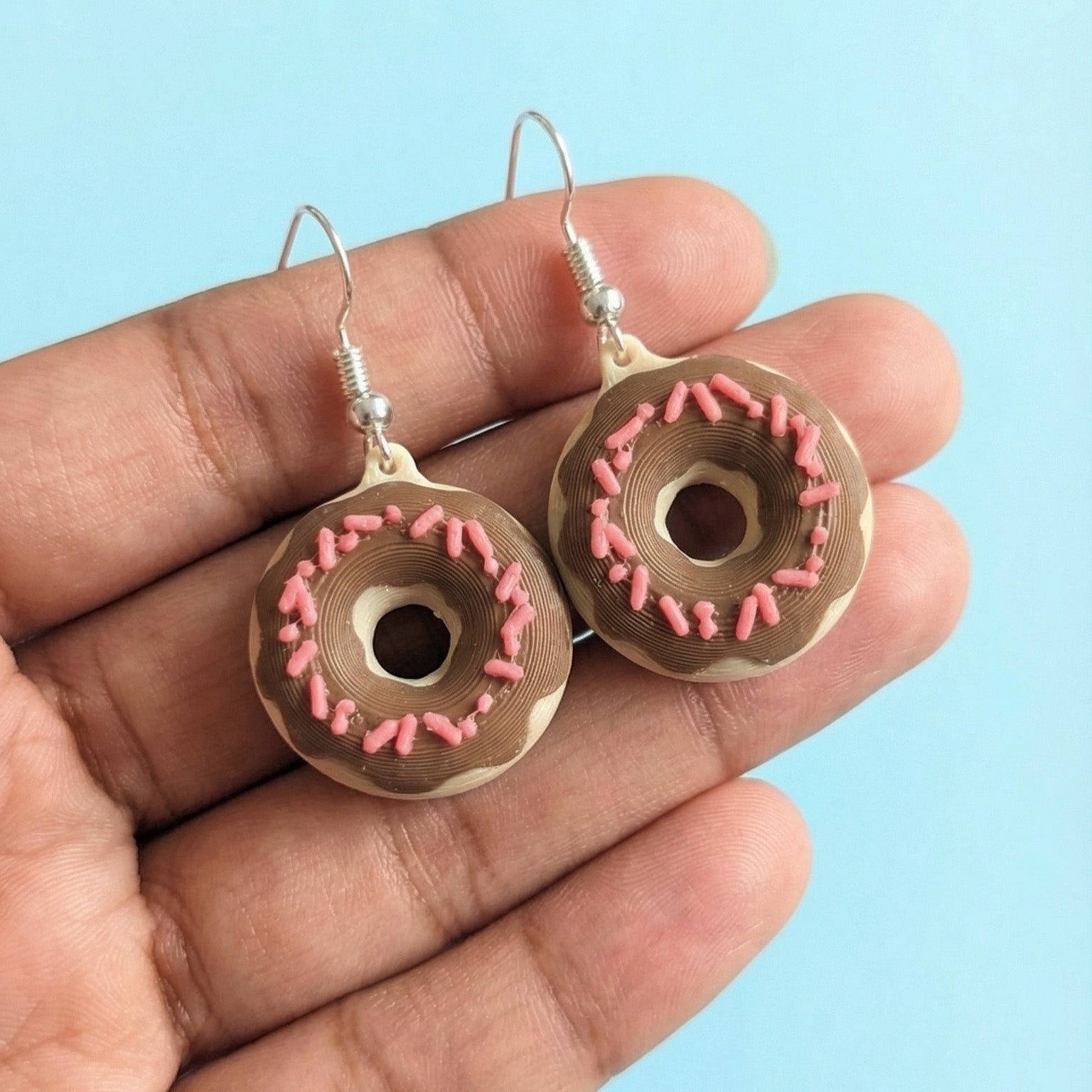 Chocolate Donut Earrings