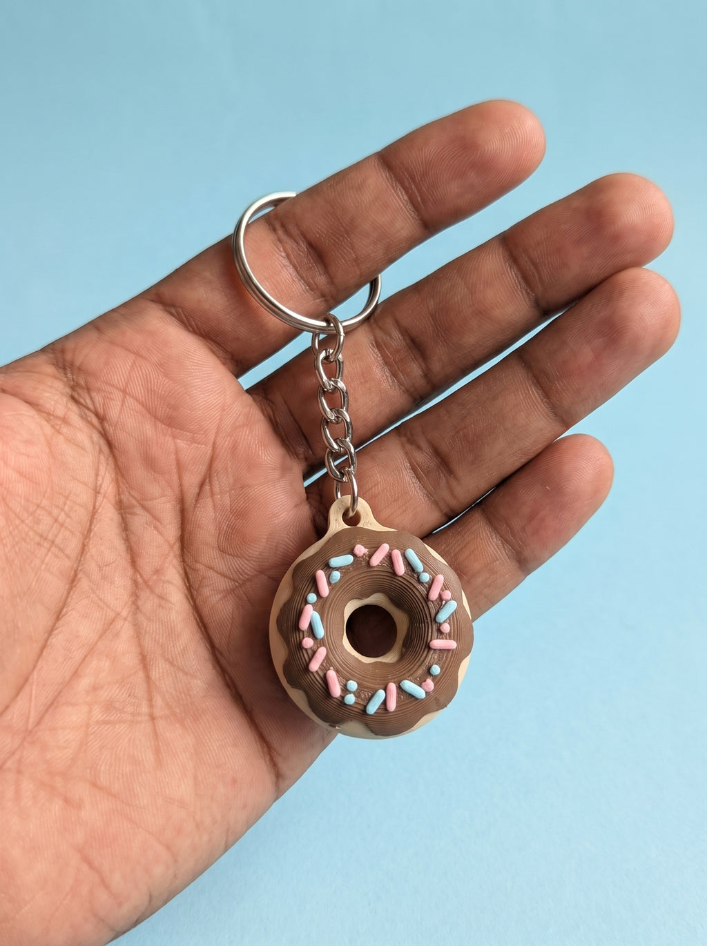 Chocolate Donut Keychain