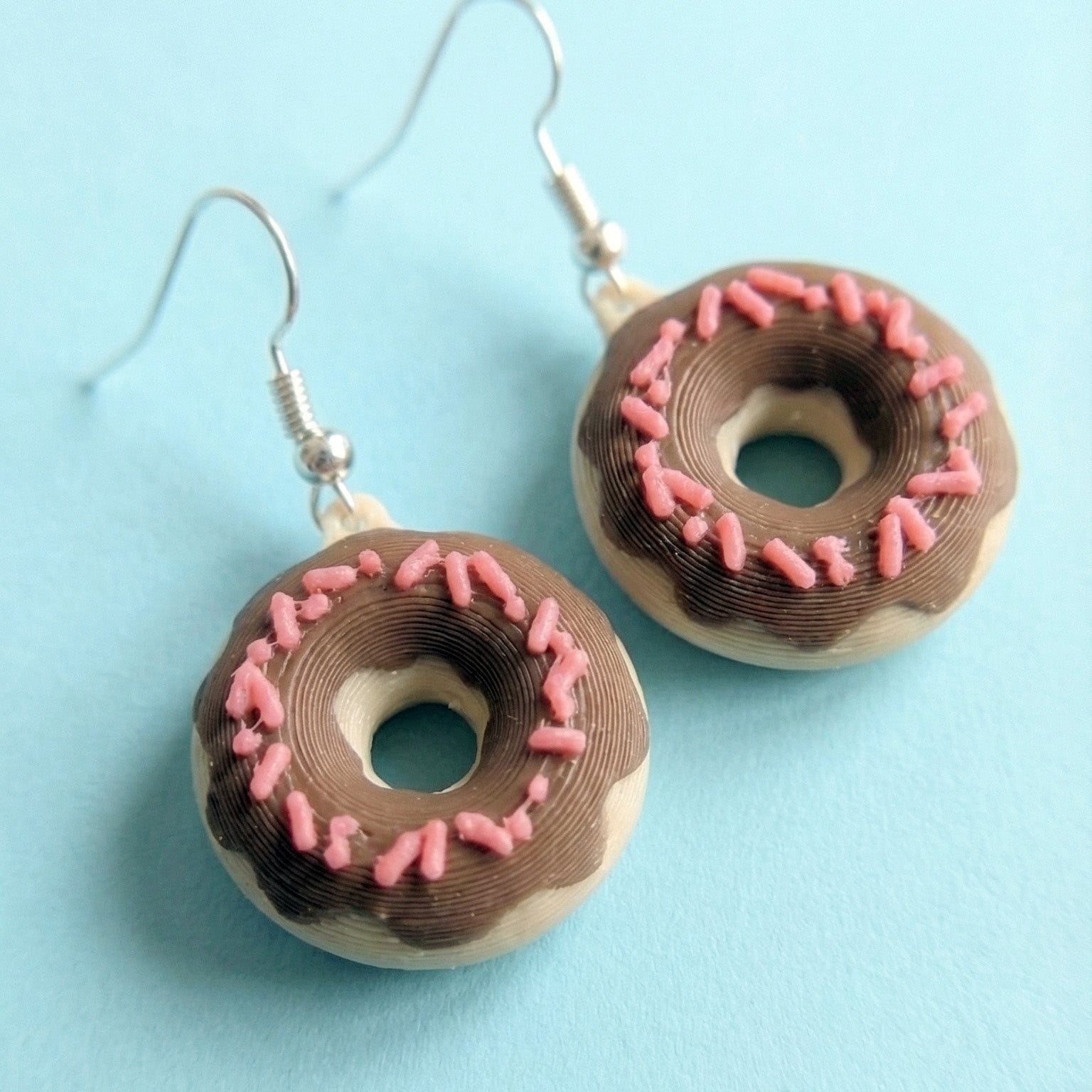 Chocolate Donut Earrings