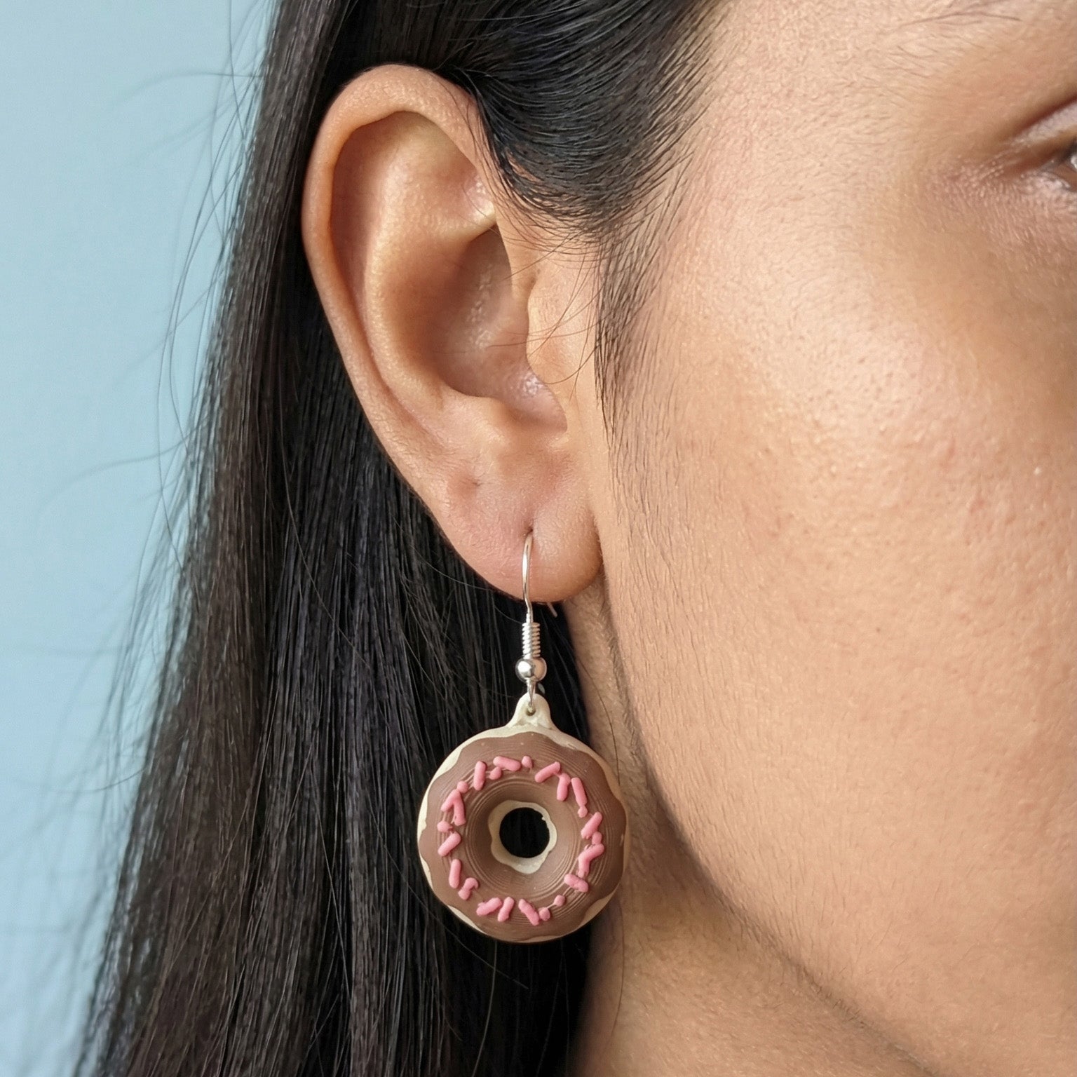 Chocolate Donut Earrings