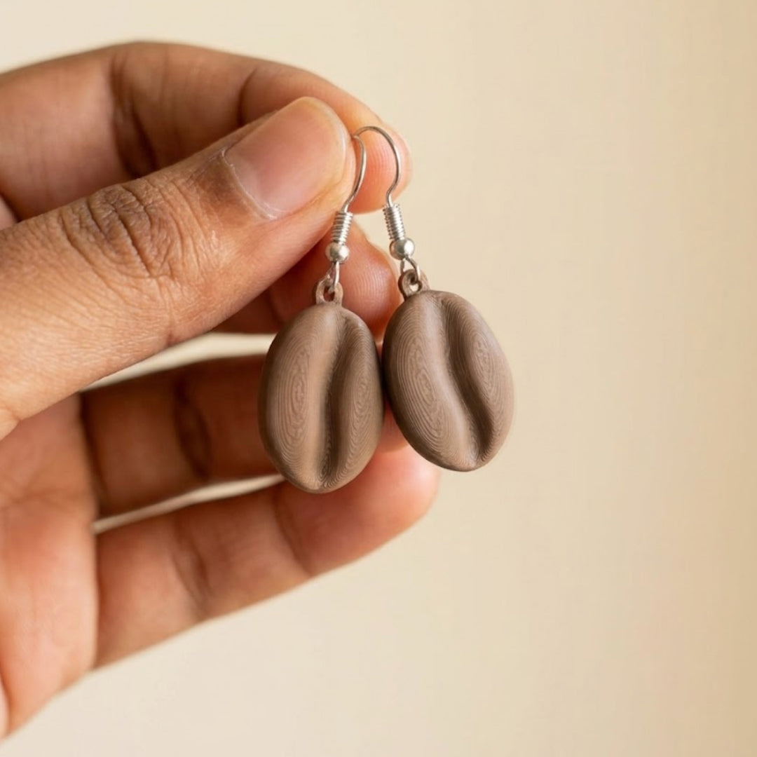 Coffee Bean Earrings
