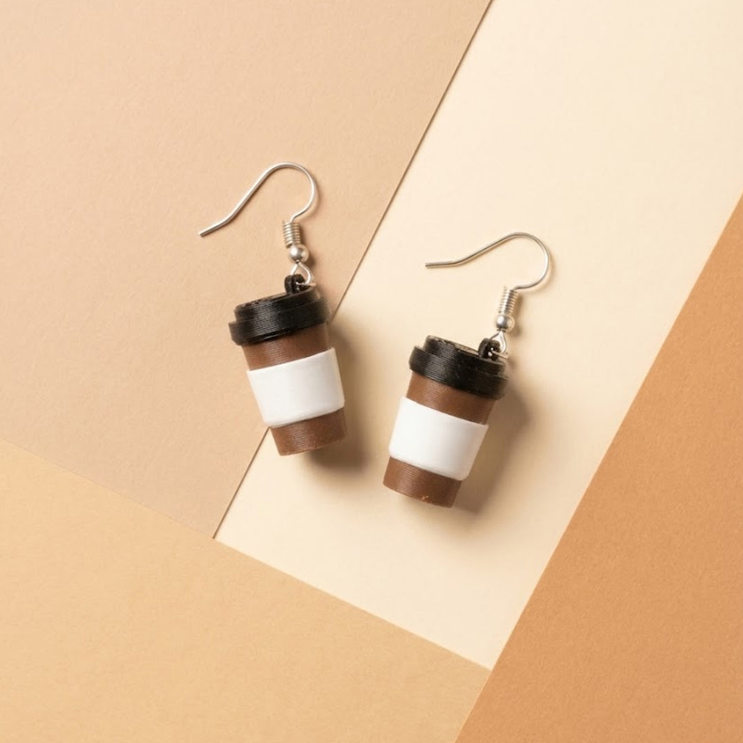 Coffee To Go Earrings