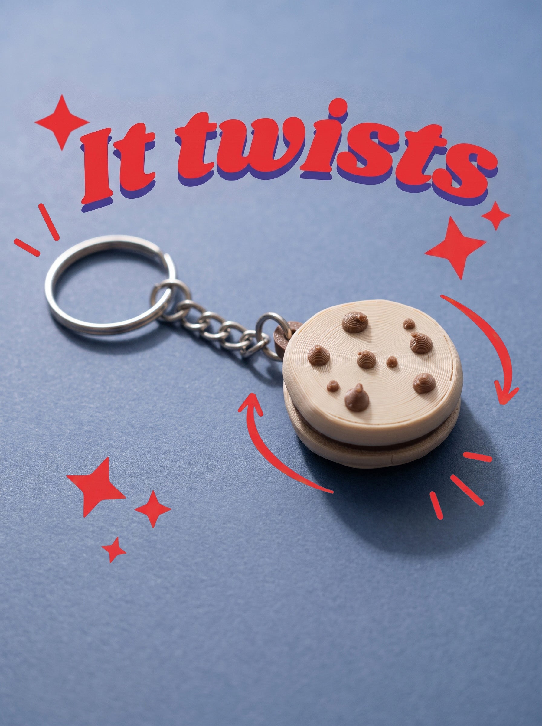 Cookie Sandwich Keychain