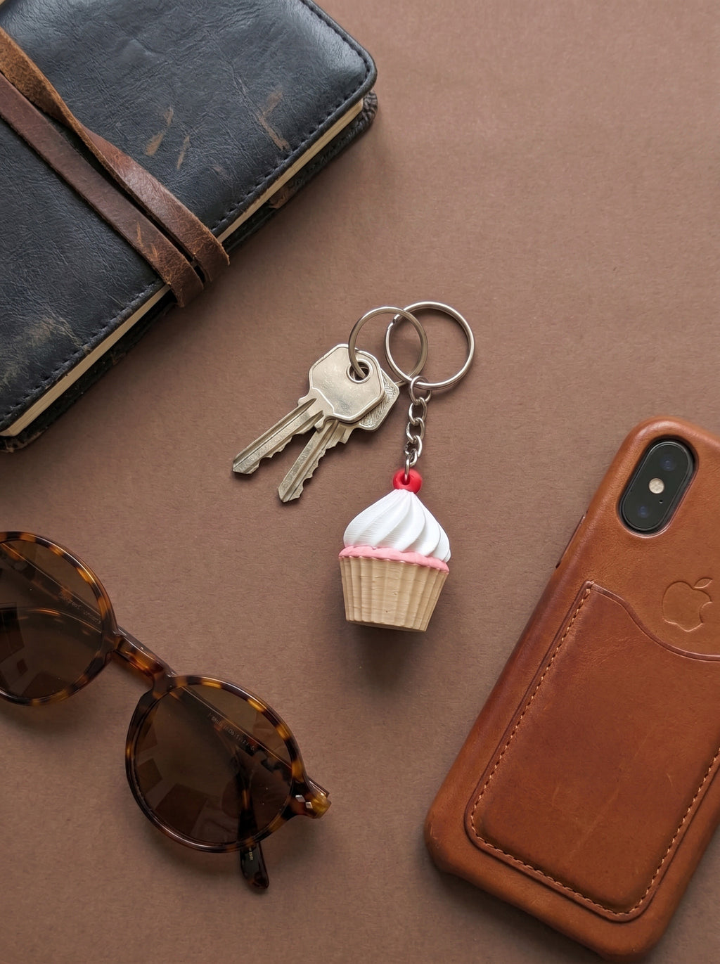 Cupcake Keychain