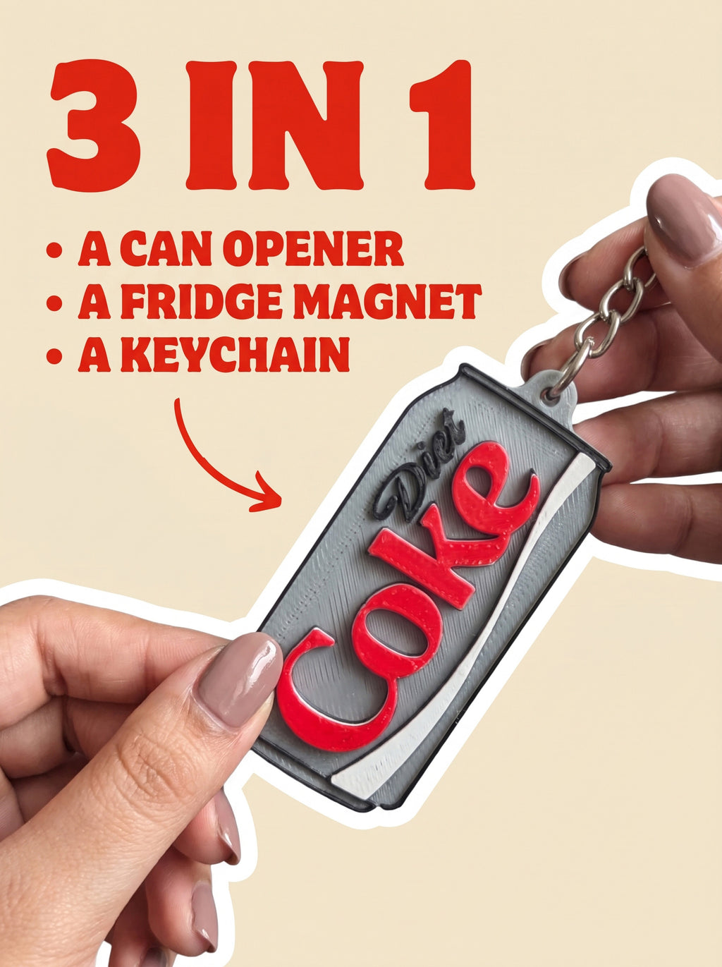Diet Coke Keychain