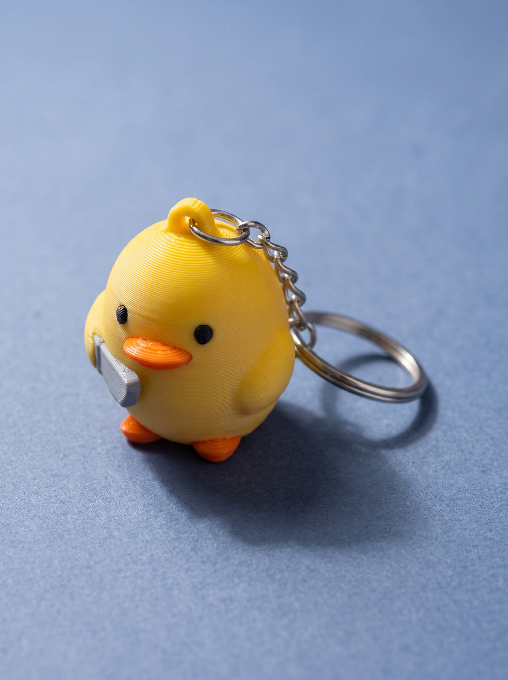 Duck with Knife Keychain