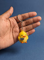 Duck with Knife Keychain