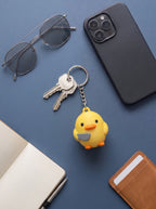 Duck with Knife Keychain