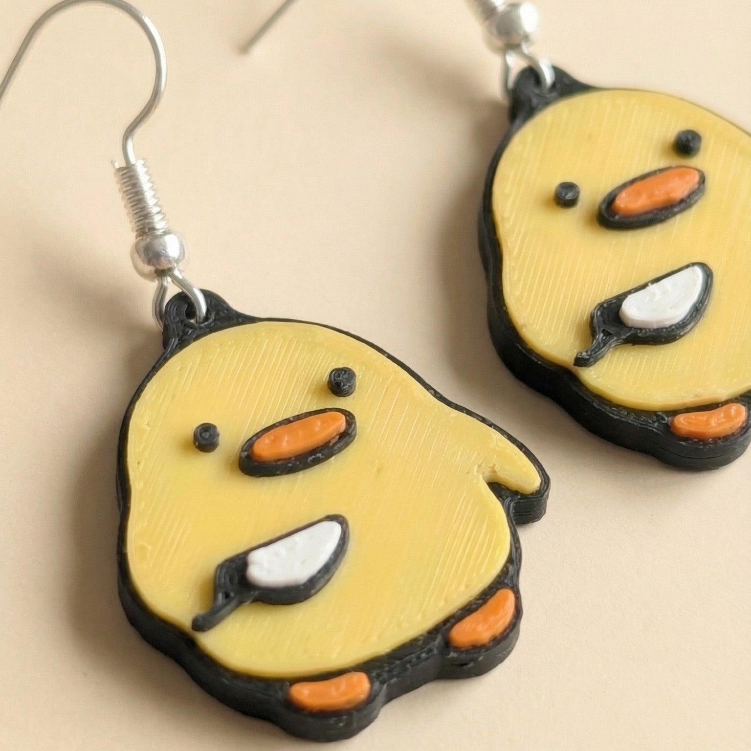 Duck with Knife Earrings