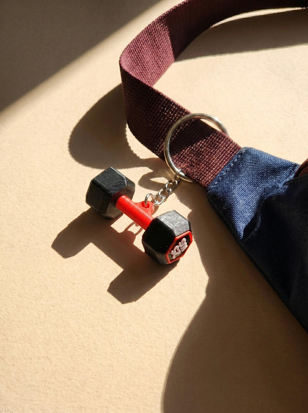 Dumbell Keychain