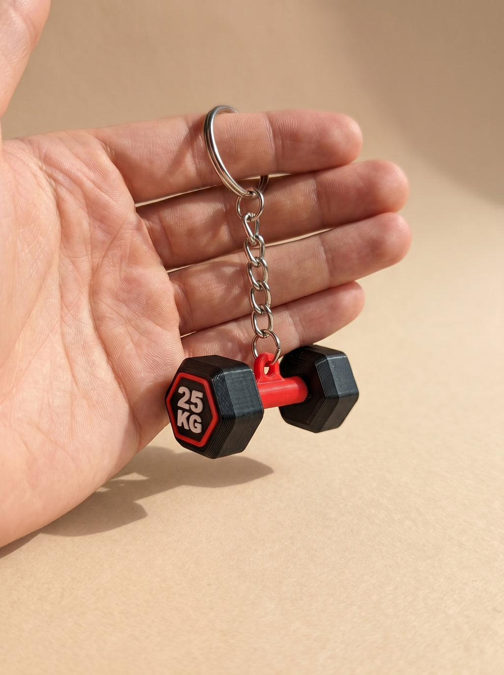Dumbell Keychain