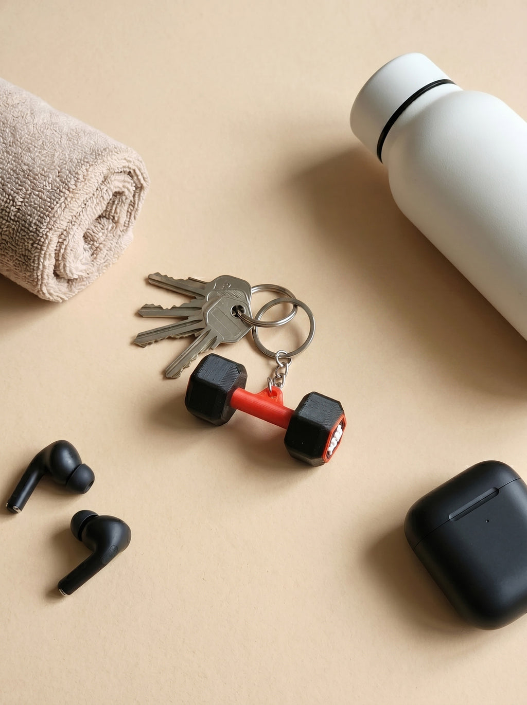 Dumbell Keychain