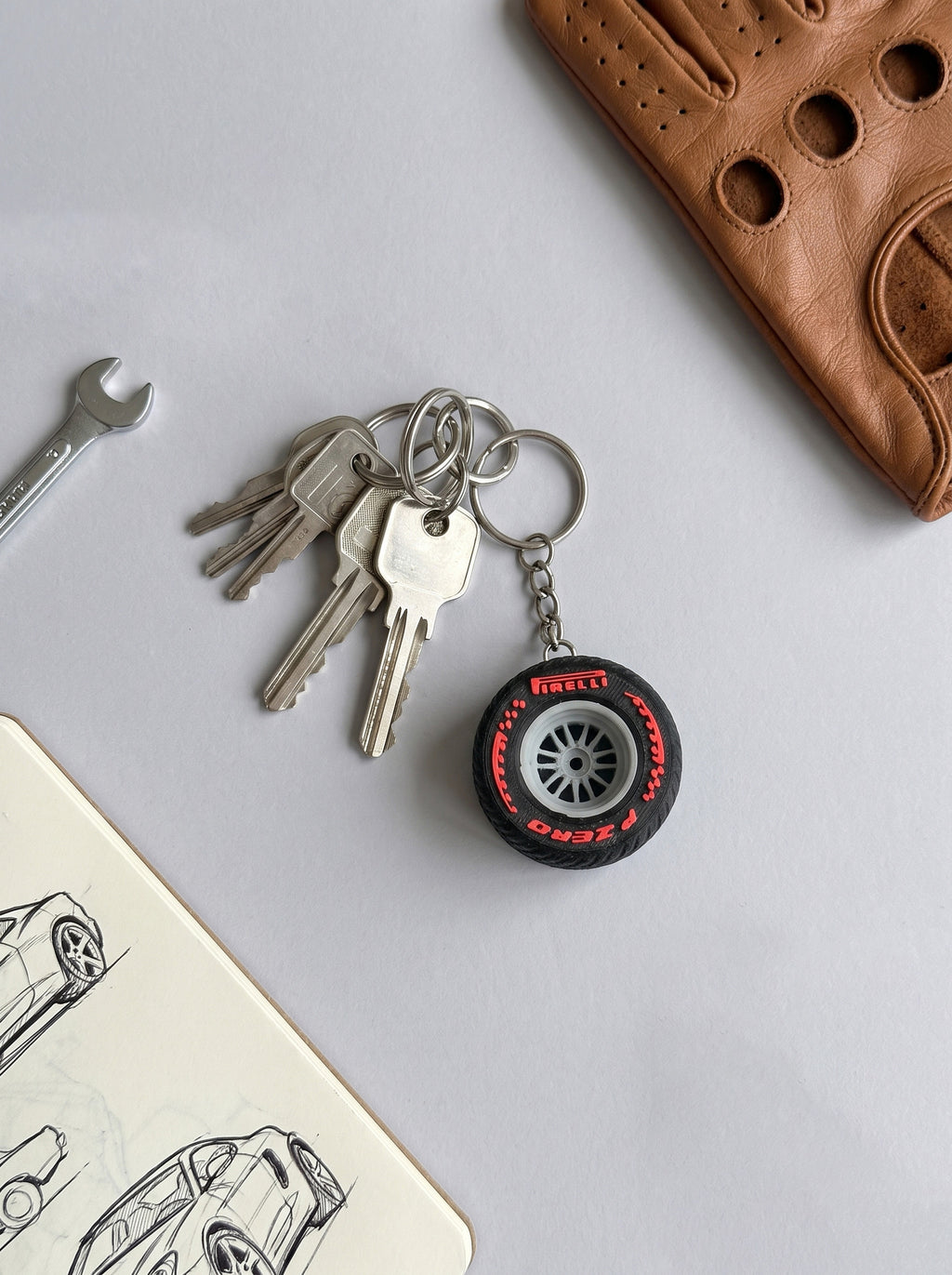 F1 Tyre Keychain