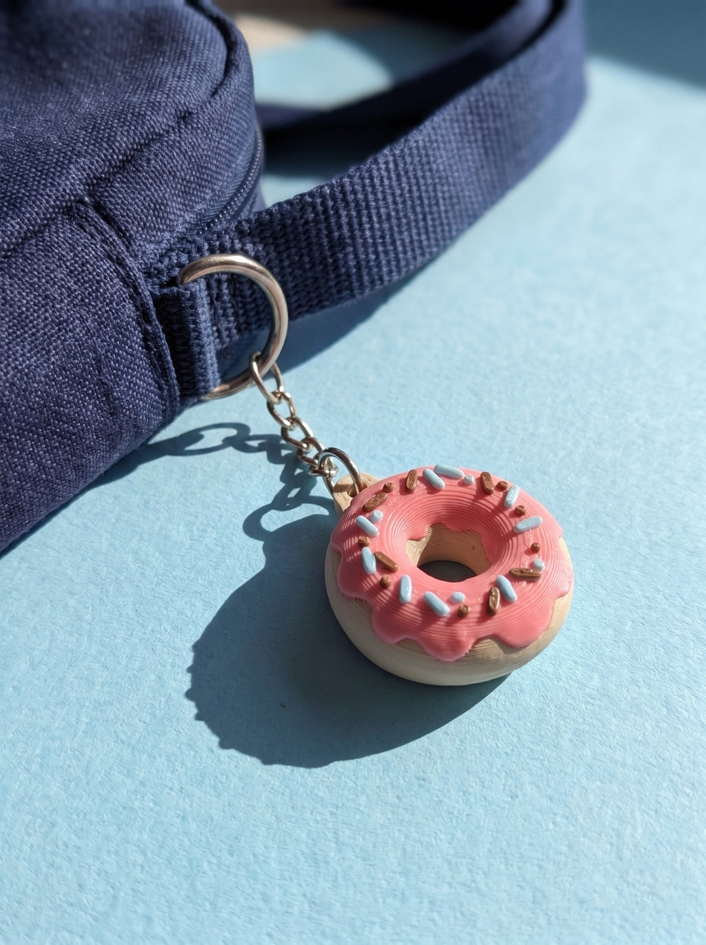 Glazed Donut Keychain