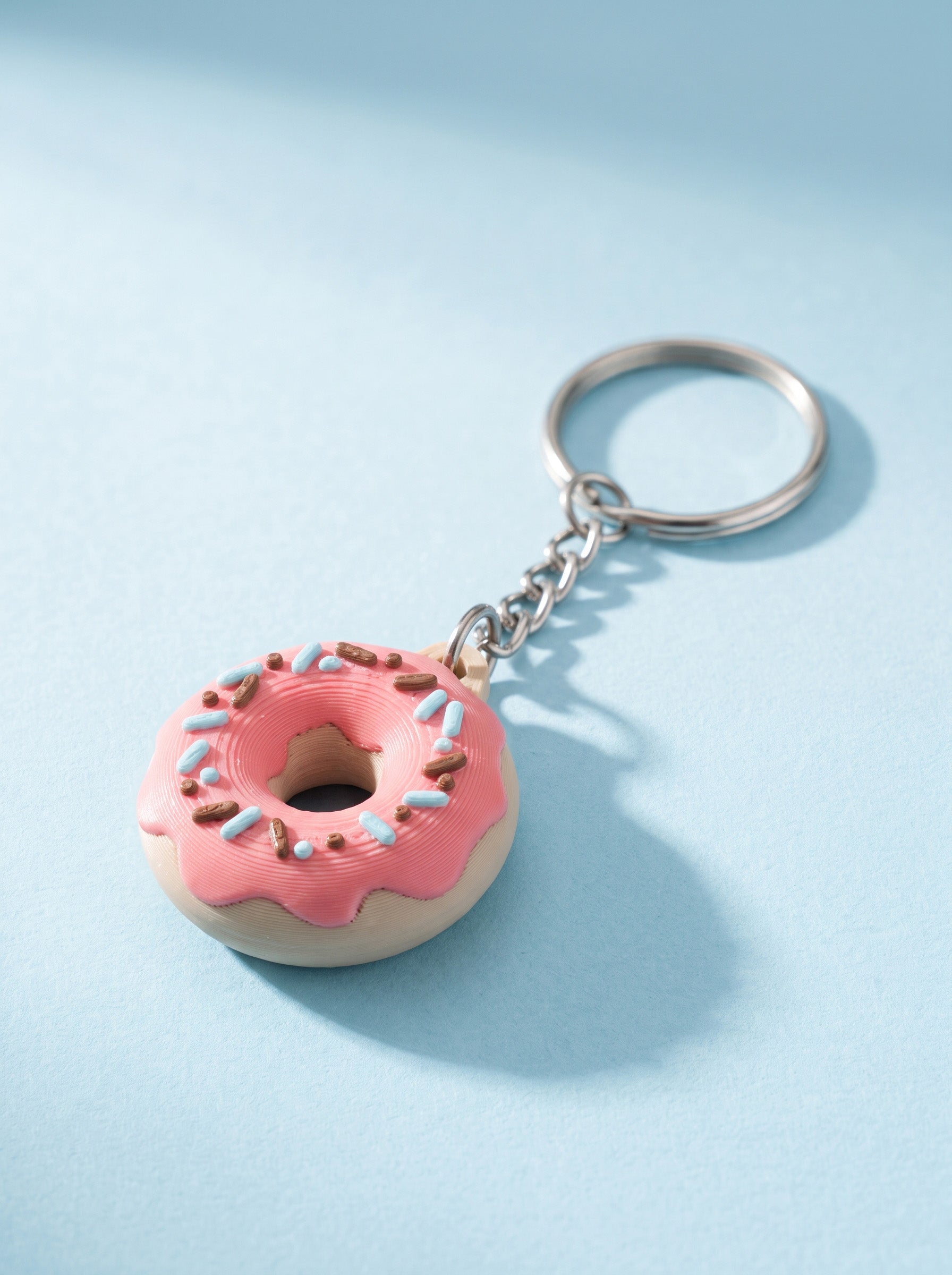 Glazed Donut Keychain