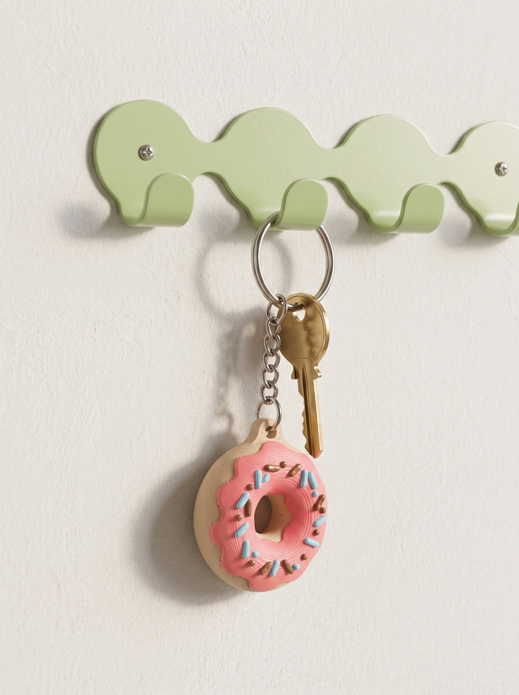 Glazed Donut Keychain