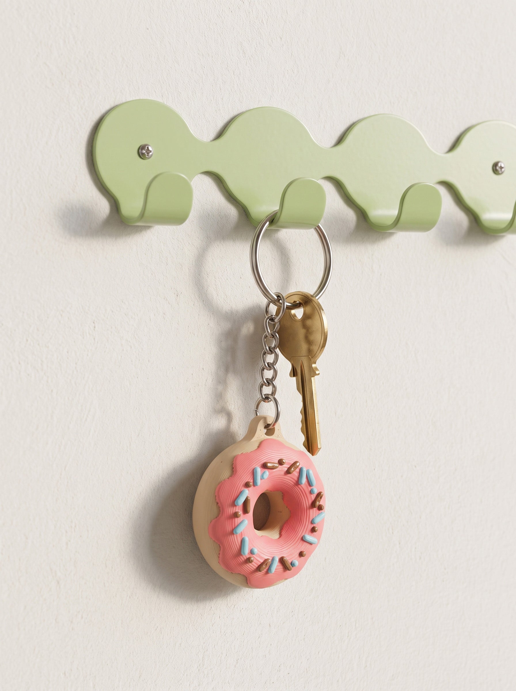 Glazed Donut Keychain